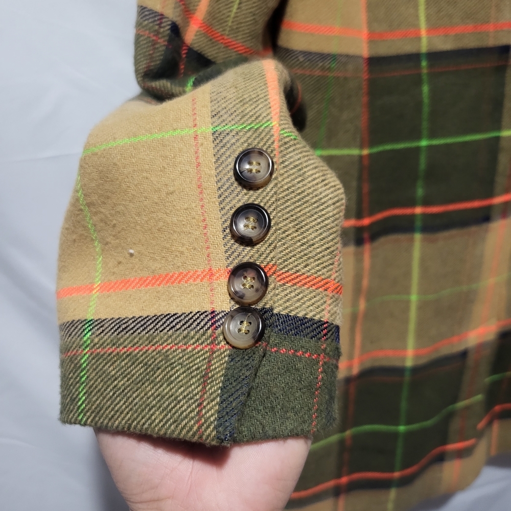Antrhopologie Vilagallo Multicolor Plaid Coat - Picture 7 of 10